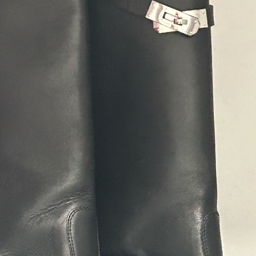 Hermes Black  Boots used but very well taken care of